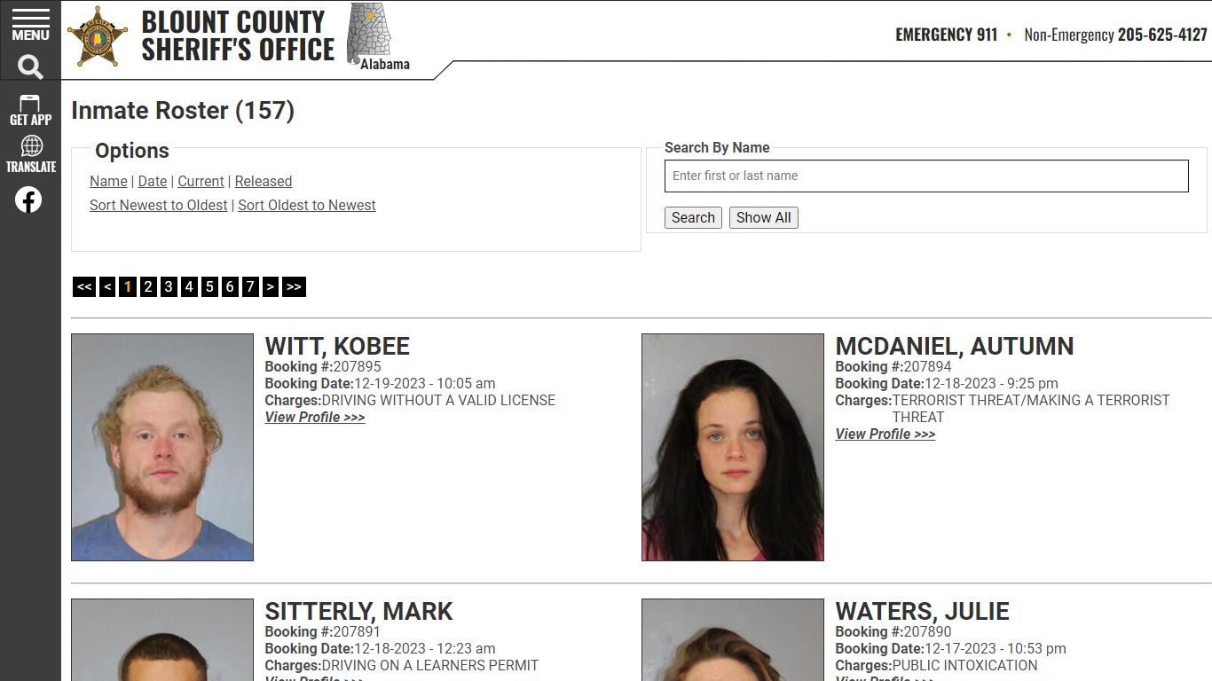 Inmate Roster - Current Inmates Booking Date Descending - Blount County ...