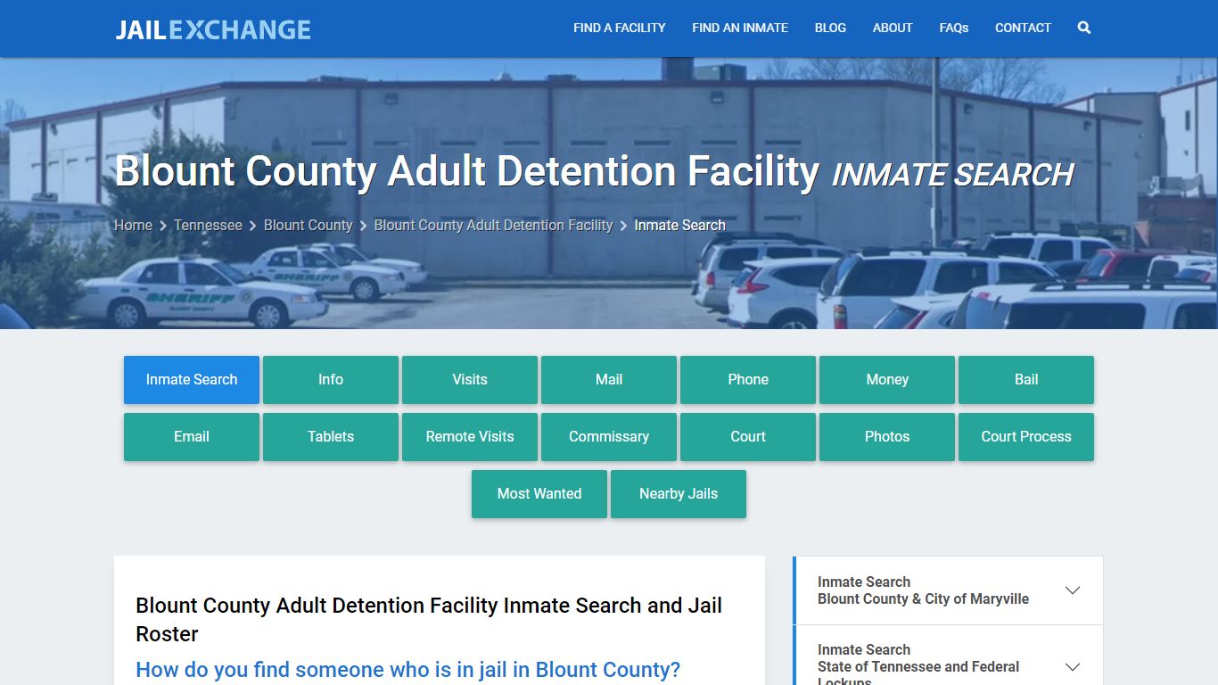 Inmate Search: Roster & Mugshots - Blount County Adult Detention ...